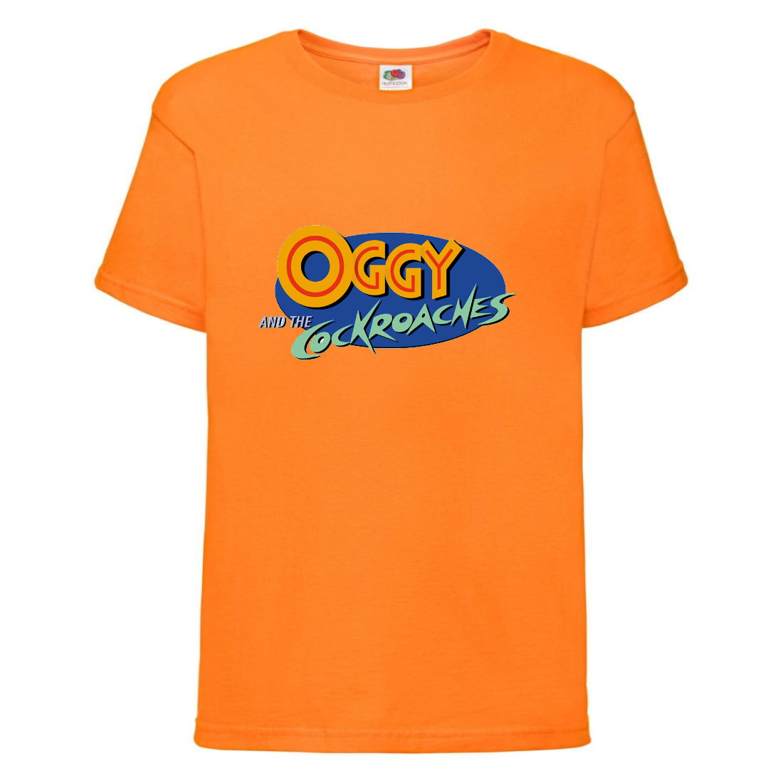 

Футболка детская Огги и тараканы (Oggy and cockroaches) оранжевая (top OG or6) 104 см