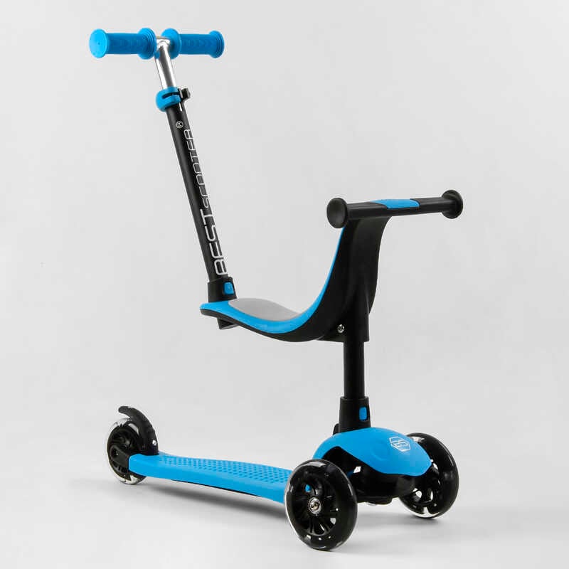 Самокат триколісний Best Scooter PL-422 (4) колеса PU зі світлом ...