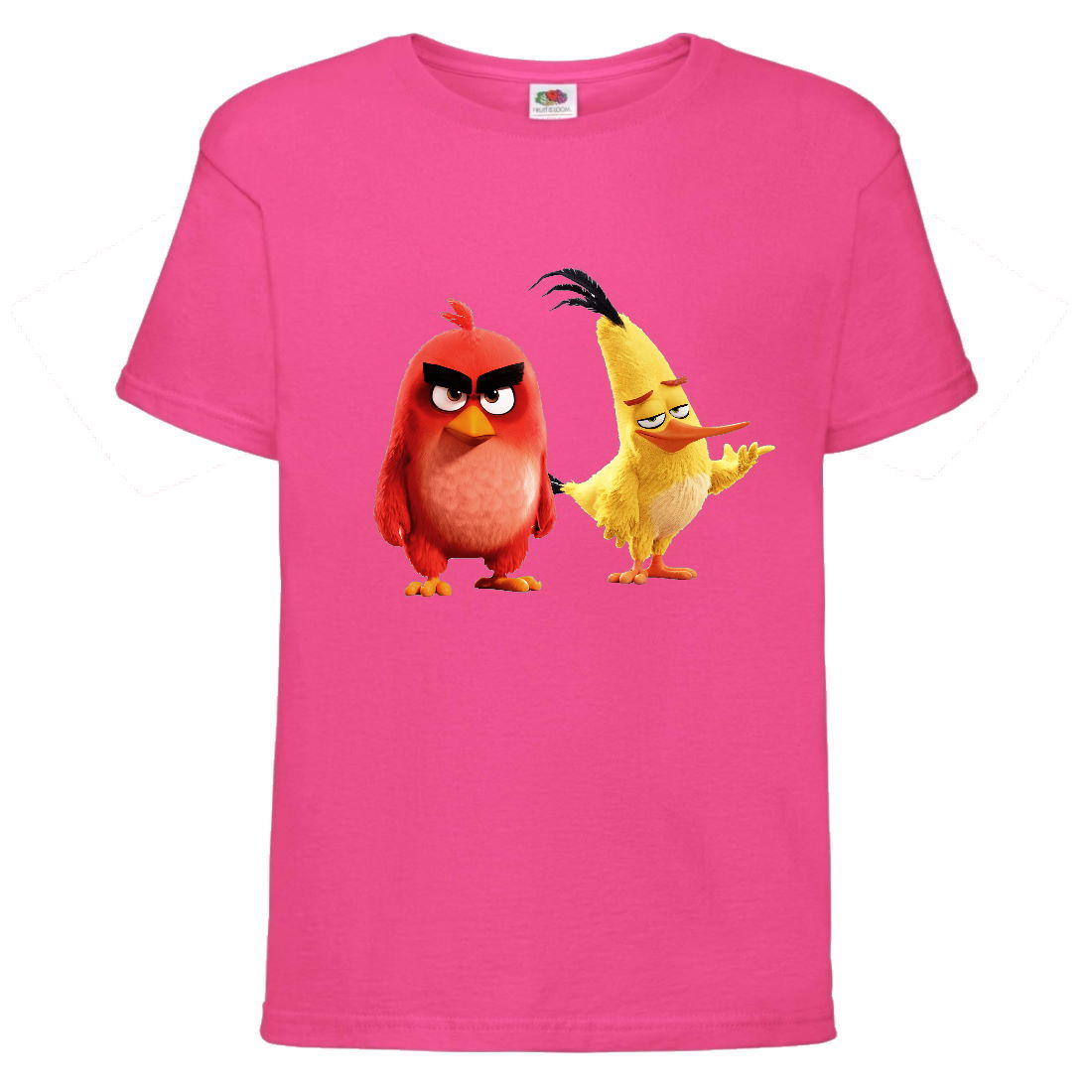 

Футболка детская Энгри Бердс (Angry Birds) розовая (AB-red&chak-2-pink) 140 см
