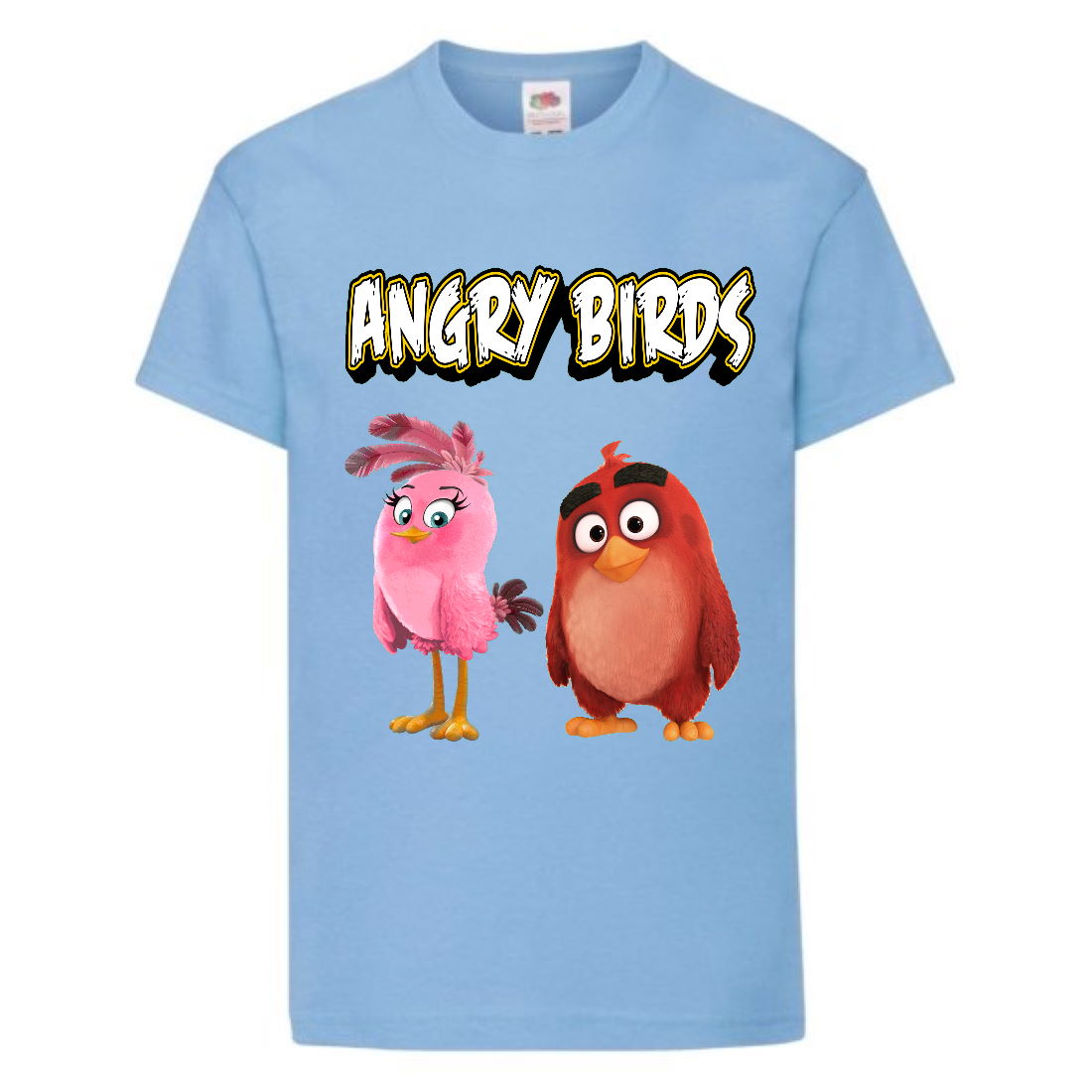 

Футболка детская Энгри Бердс (Angry Birds) светло-голубая (AB-red&bird-blue) 116 см