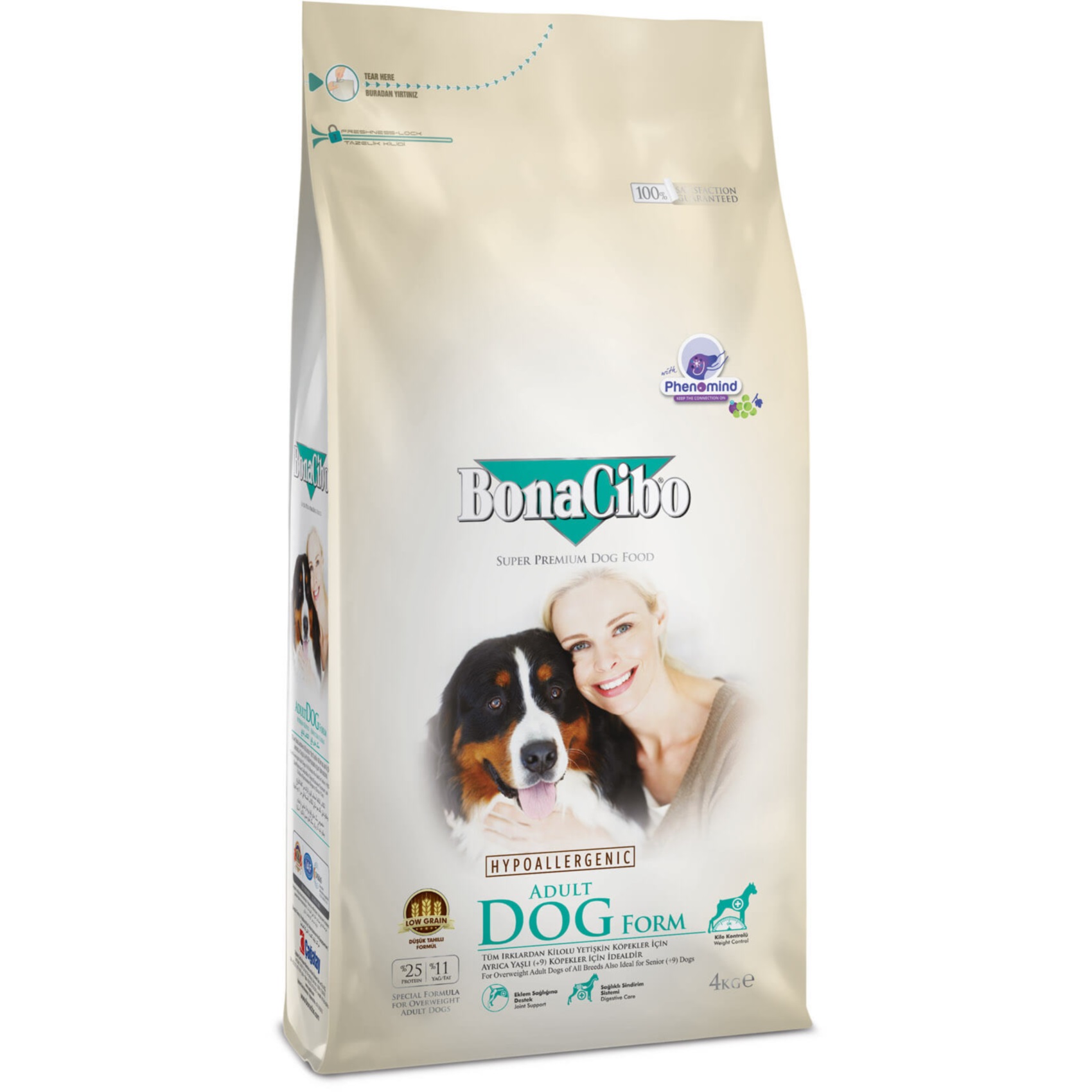 Корм BonaCibo Dog Adult Form сухой с курицей для пожилых собак 4 кг ...