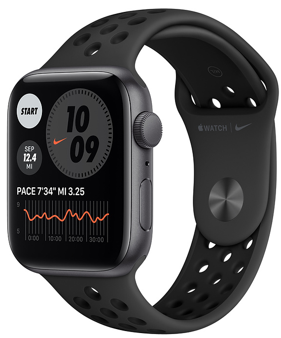APPLE APPLE WATCH SE NIKE 44 SVAL PLA/B… Смарт-часы Apple Watch SE Nike GPS 44mm Space Gray Aluminum Case