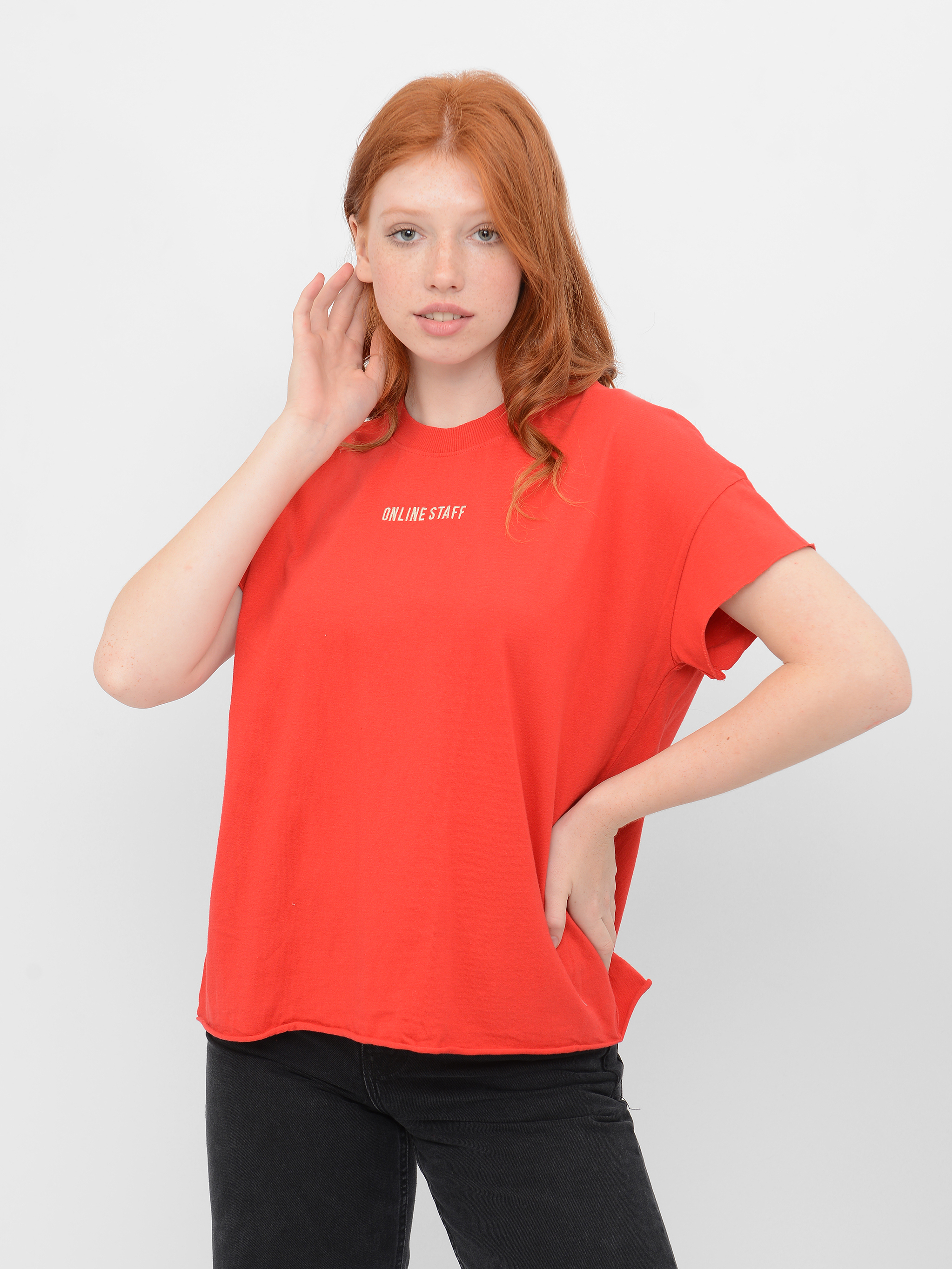 

Футболка Pull & Bear 9248/306/600  Красная, Футболка Pull & Bear 9248/306/600 S Красная