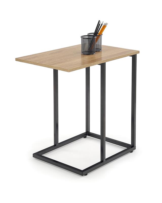 

Журнальный стол в гостиную Narvik LAW-1 из ДСП цвет дуб сонома/сталь черный Halmar Польша