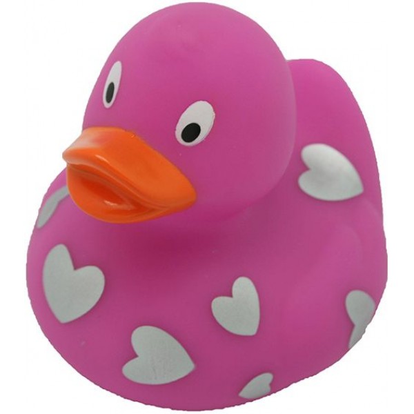 

Уточка Розовая в белых сердечках резиновая FunnyDucks арт. L1938