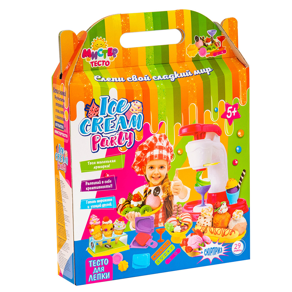 

Набір для творчості Містер Тісто Ice cream party, 29 елементів (71208) Strateg