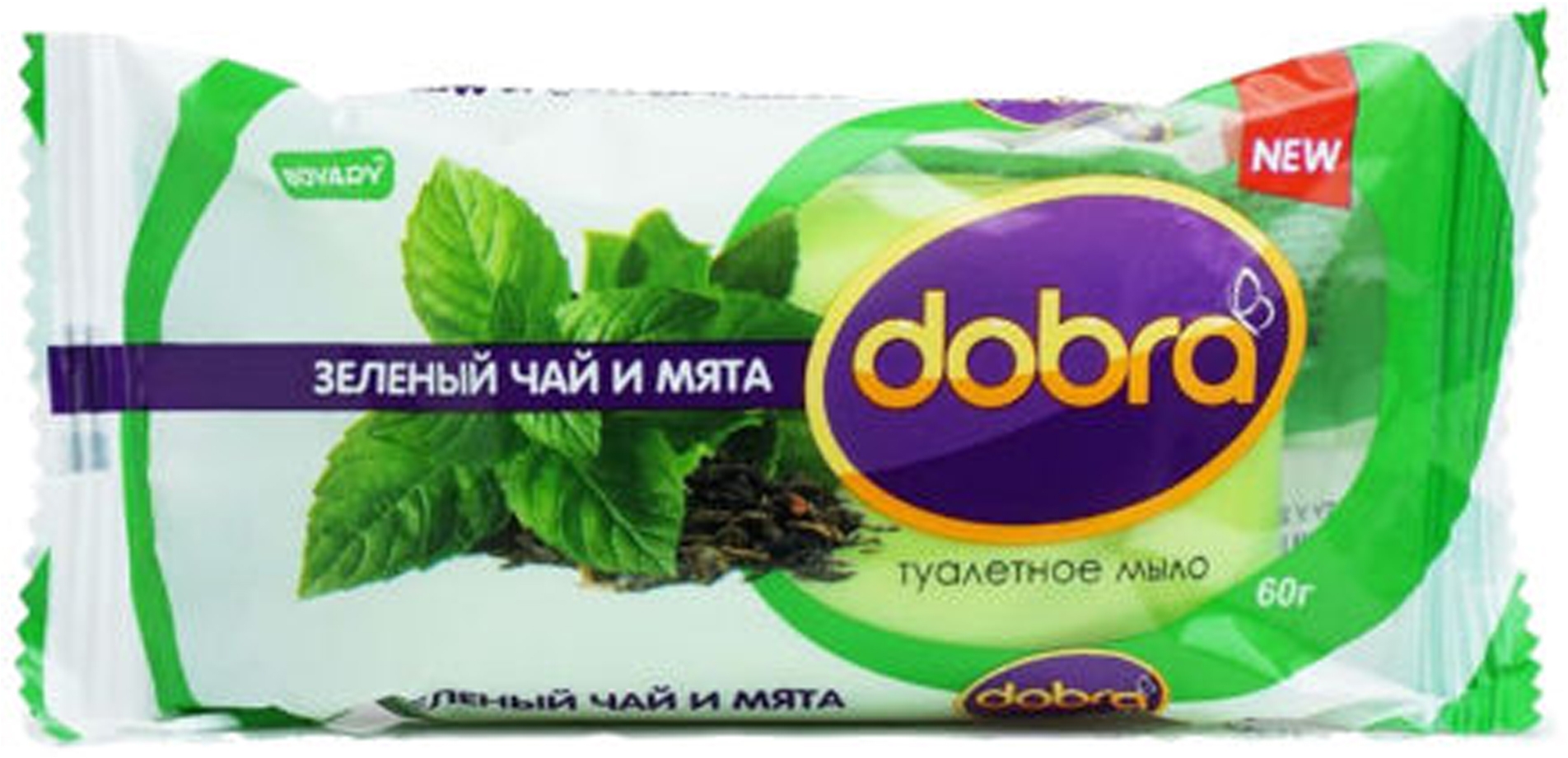 Мыло твердое "Зеленый чай и мята" Bovary Dobra 60g (817214-739668-2 ...