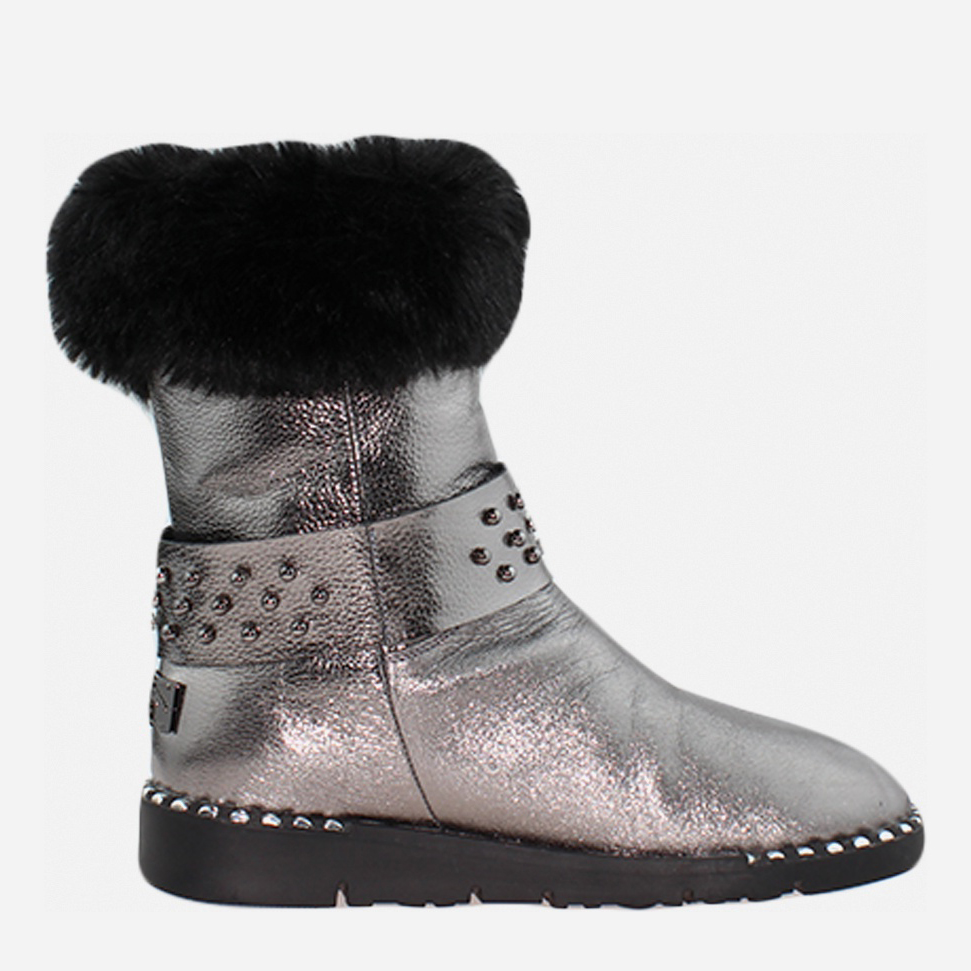Акція на Жіночі зимові чоботи Classic Style Rc75123 38 24.5 см Срібло від Rozetka