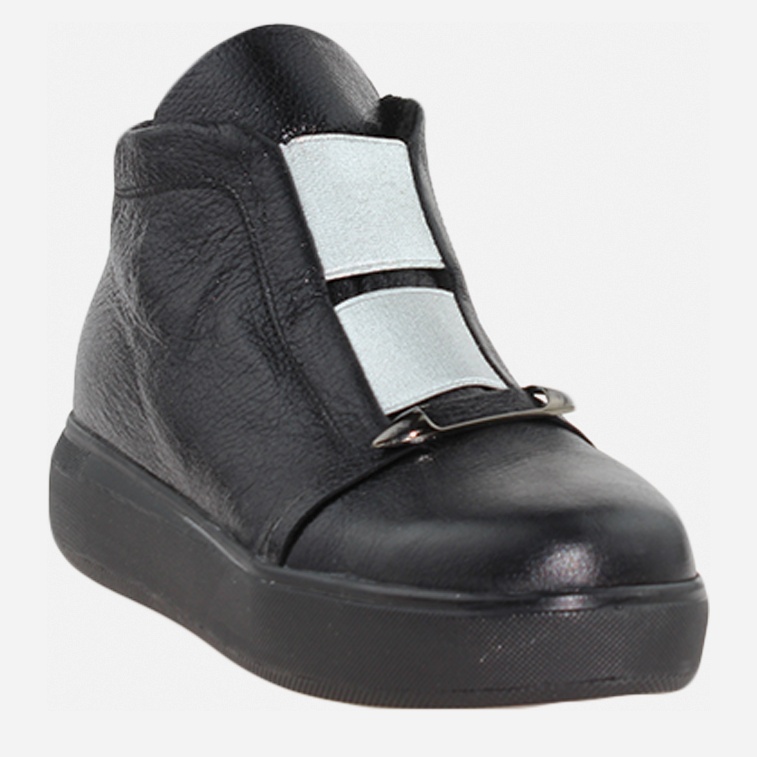 Акція на Жіночі черевики низькі ROSS Rr2082 37 23.5 см Чорний/Срібло від Rozetka