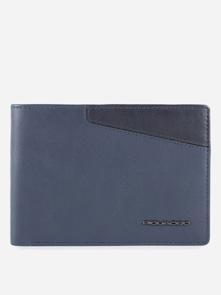

Мужское портмоне кожаное Piquadro PU4518S104R_BLU Синее