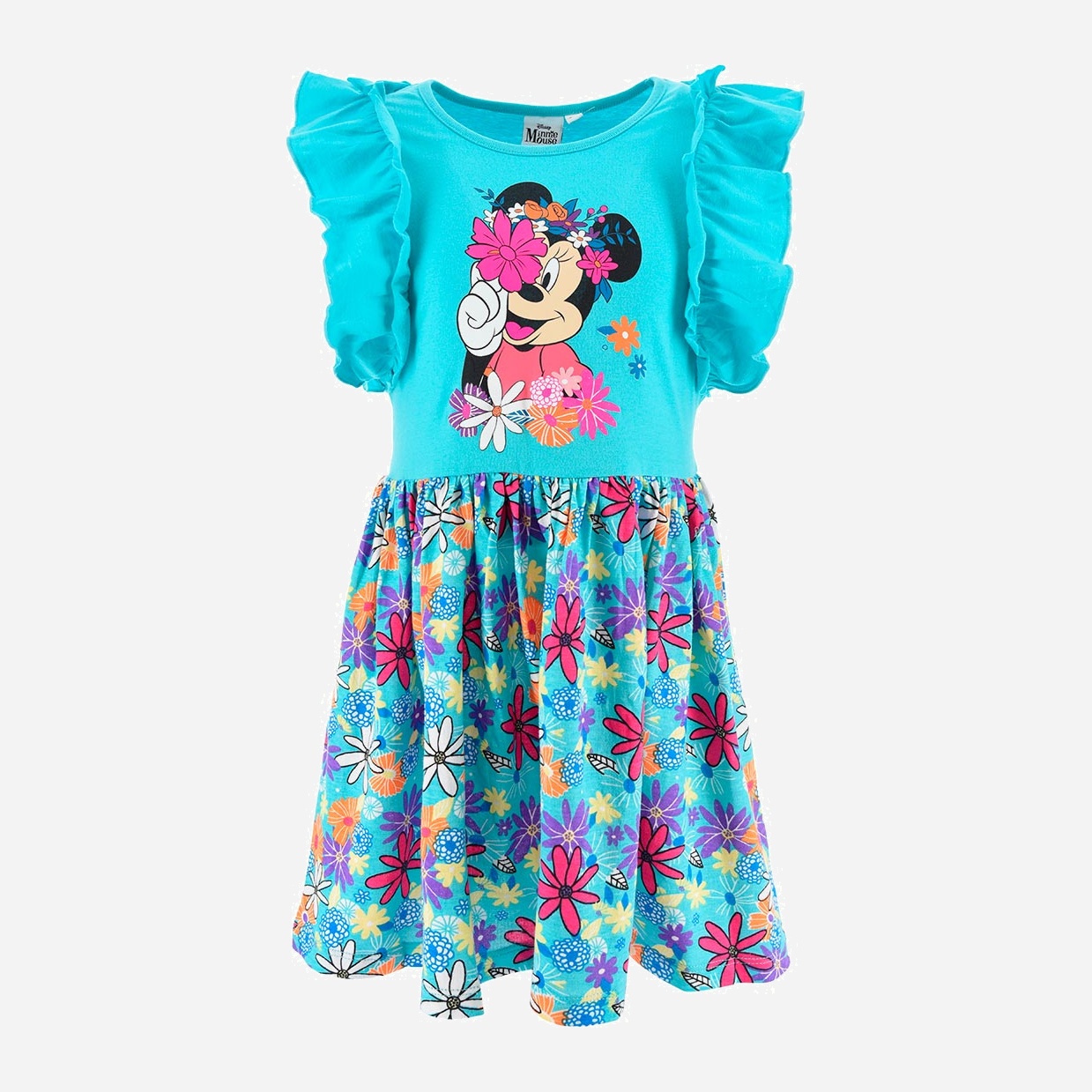Акція на Дитяча літня сукня для дівчинки Disney Minnie WE1088 98 см Світло-Синє від Rozetka