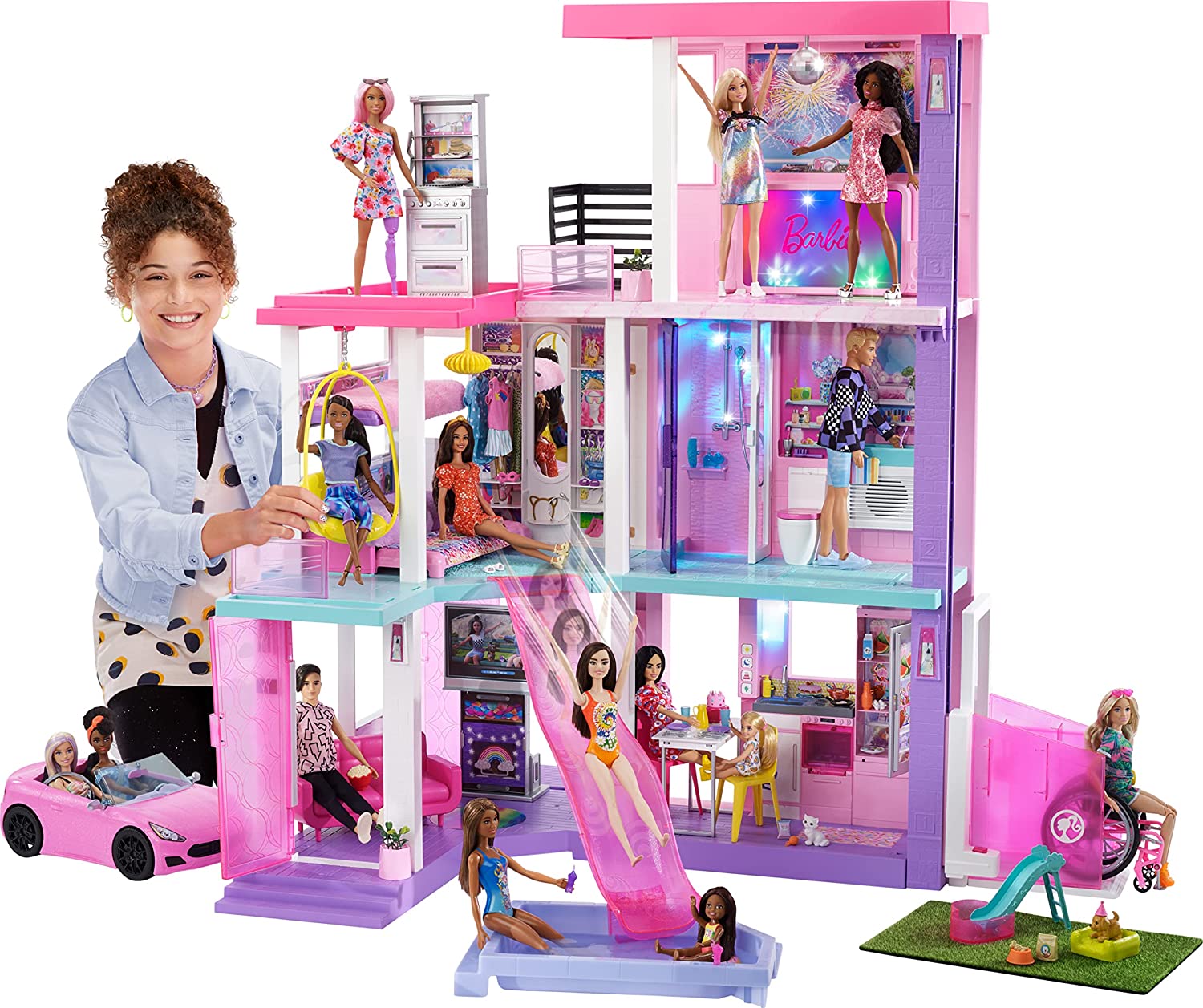 Дом мечты Барби Делюкс с 2 куклами и авто Barbie Deluxe Special Edition  60th DreamHouse Playset (HCD51) – фото, отзывы, характеристики в  интернет-магазине ROZETKA от продавца: Вuy here | Купить в Украине: