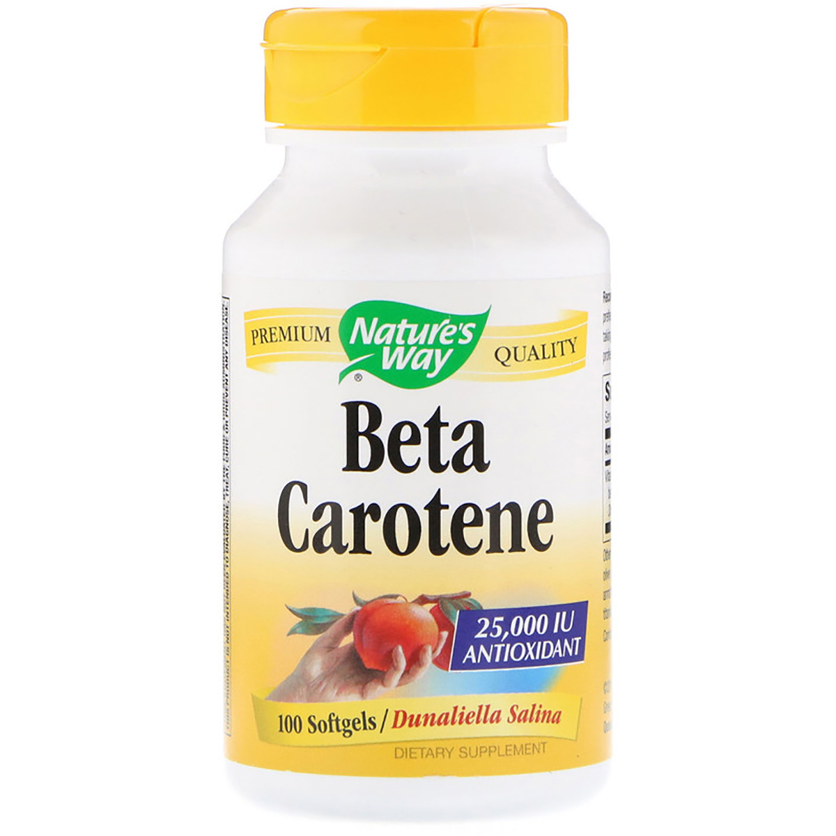 

Витамины Nature's Way Бета Каротин (Витамин А) Beta Carotene 25 000 МЕ 100 гелевых капсул