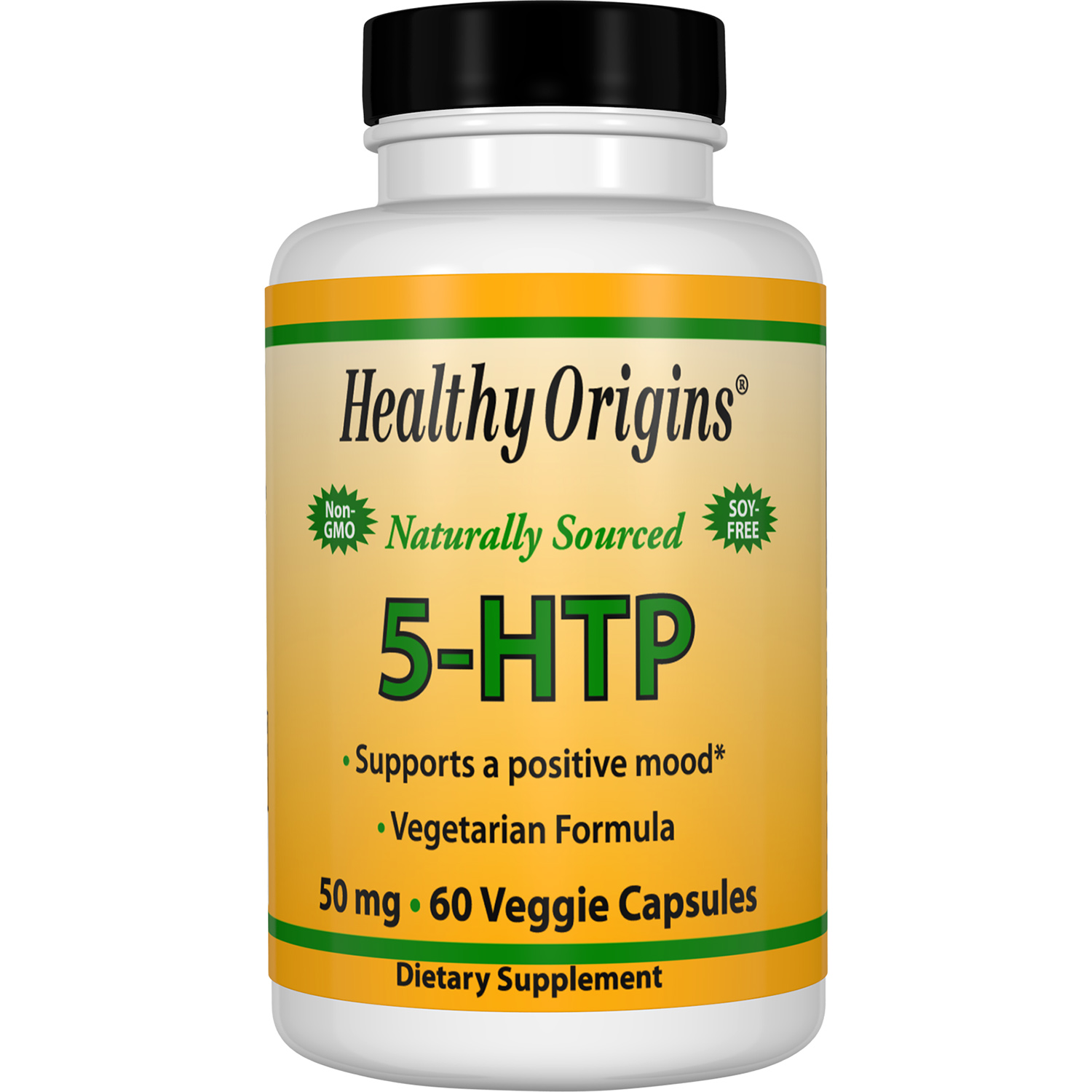 

Аминокислоты Healthy Origins 5-HTP (Гидрокситриптофан) 50 мг 60 гелевых капсул