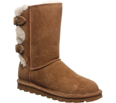 

Женские угги Bearpaw Eloise Mid Calf Boot Hickory/Champagne Suede/Faux Fur 38