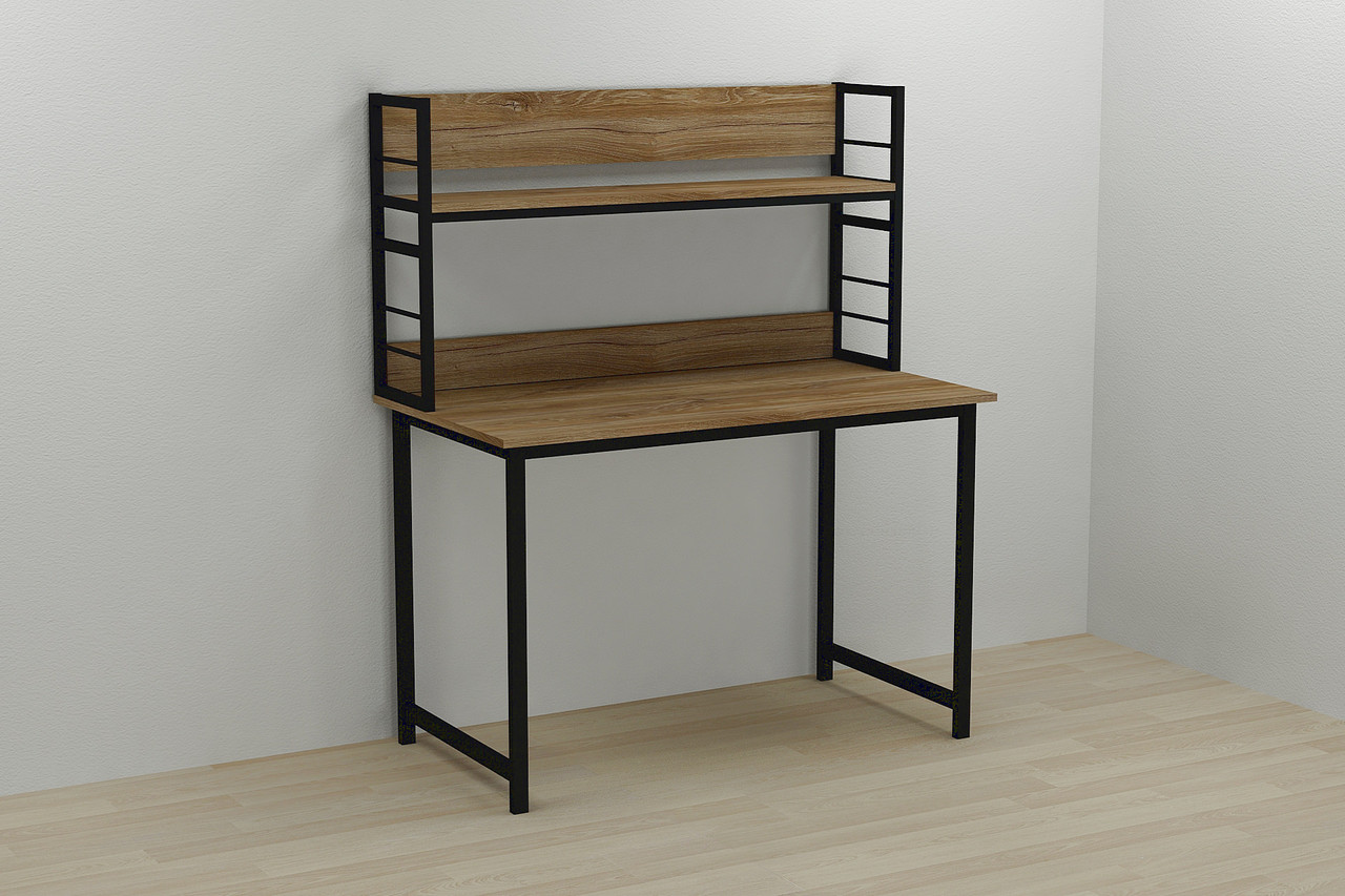 

Надстройка для стола Ferrum-decor Линкольн 60x120x28 Черный ДСП Дуб Таверна