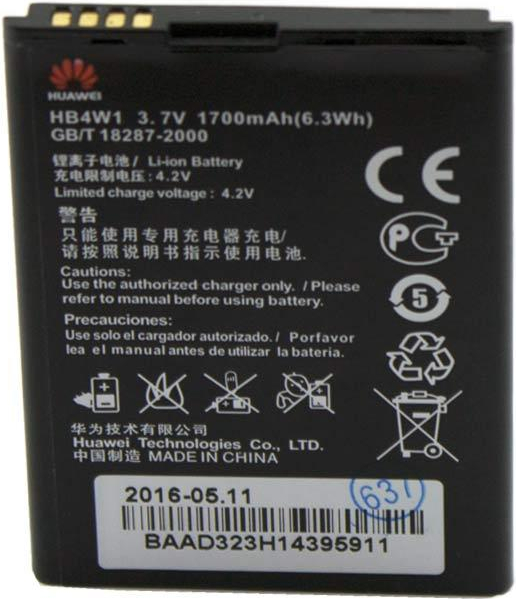 Аккумулятор Huawei HB4W1 1700 mAh G510, G520, G525, W2 (12893) фото