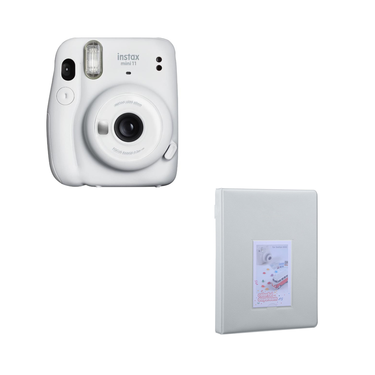 Камера моментальной печати Fujifilm Instax Mini 11 White / Фотоальбом белый  на 64 снимка купить на ROZETKA | Отличная цена на Камера моментальной  печати Fujifilm Instax Mini 11 White / Фотоальбом белый