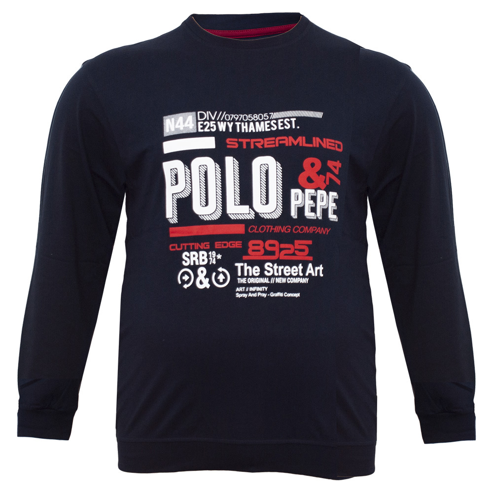 

Футболка с длинным рукавом POLO PEPE fu00944552 (70) синий