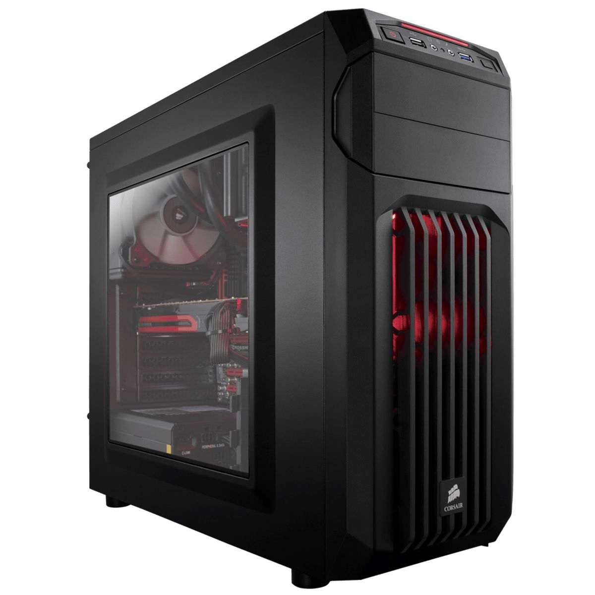 

Корпус CORSAIR Carbide Series SPEC-01 RED LED (CC-9011050-WW)