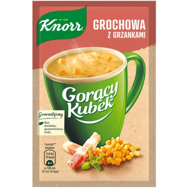 Суп горячая кружка Knorr Горох с гренками, 17 г – ROZETKA. Купить Суп ...