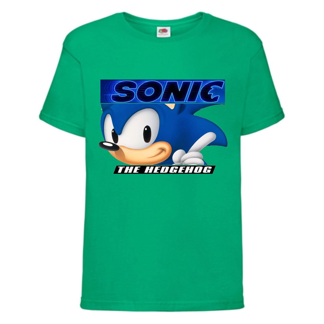

Футболка детская Соник лицо (SONIC) зеленая (snc grn-4) 104 см