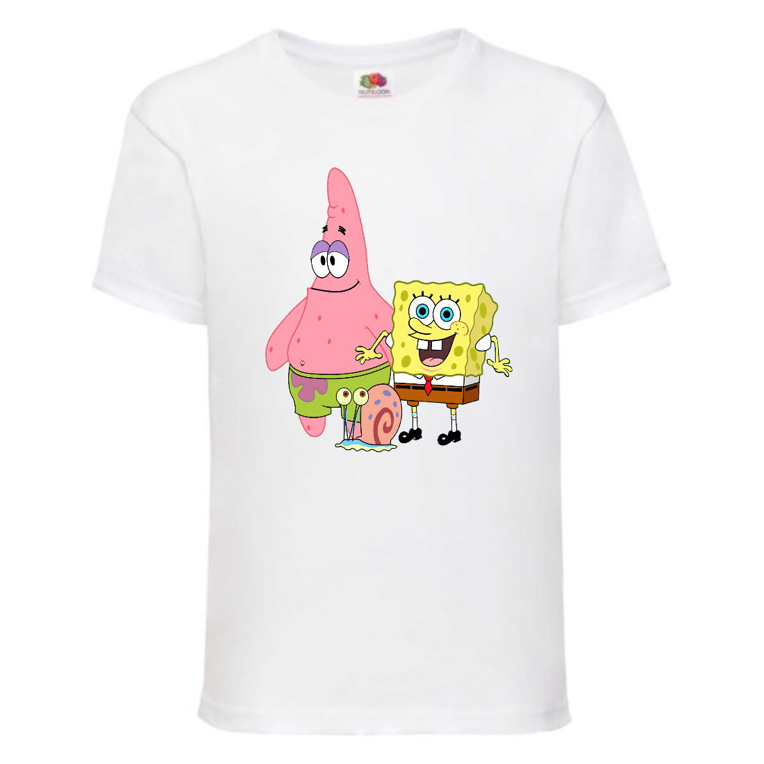 

Футболка детская Спанч Боб 1 (Sponge Bob) белая 104 см