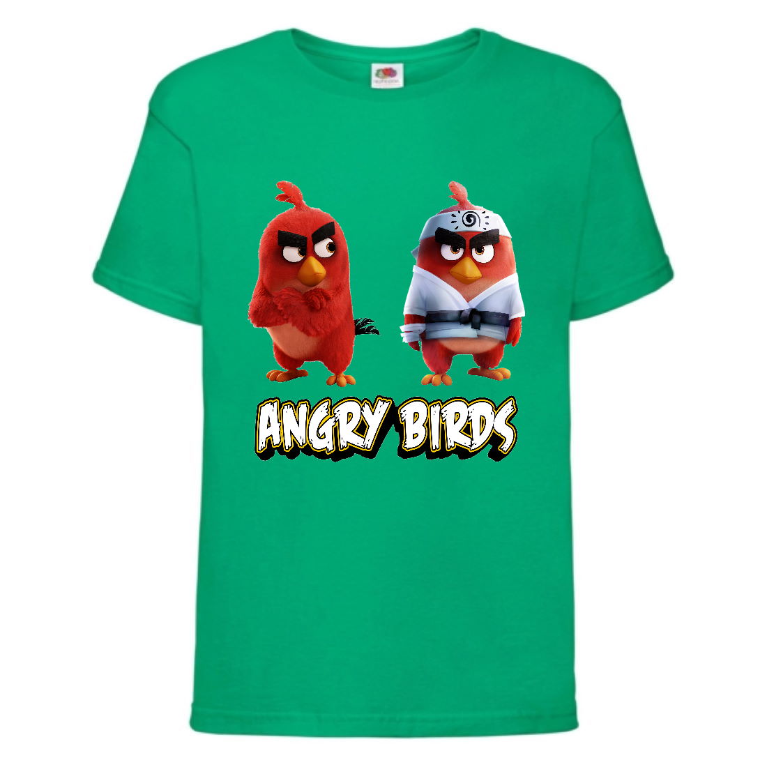 

Футболка детская Энгри Бердс (Angry Birds) зеленая (AB-red&karate-green) 164 см