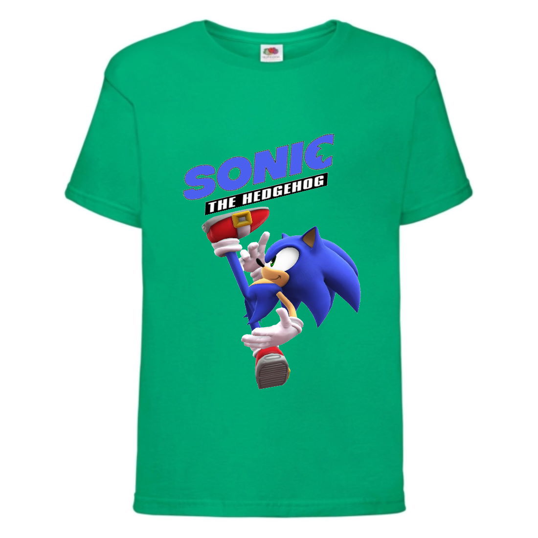 

Футболка детская Соник удар ногой (SONIC) зеленая (snc grn-1) 104 см