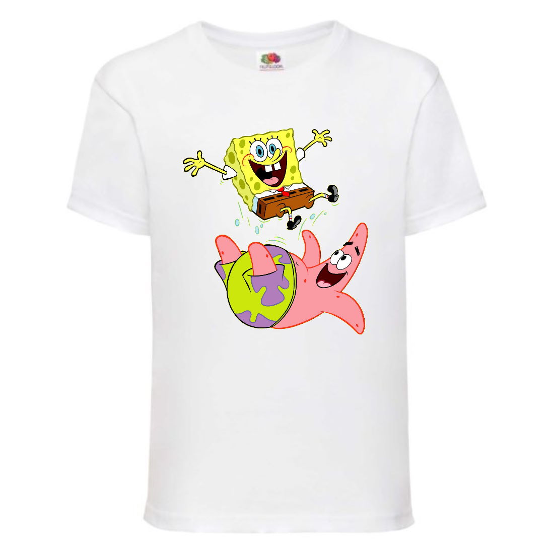 

Футболка детская Спанч Боб (Sponge Bob) белая 104 см
