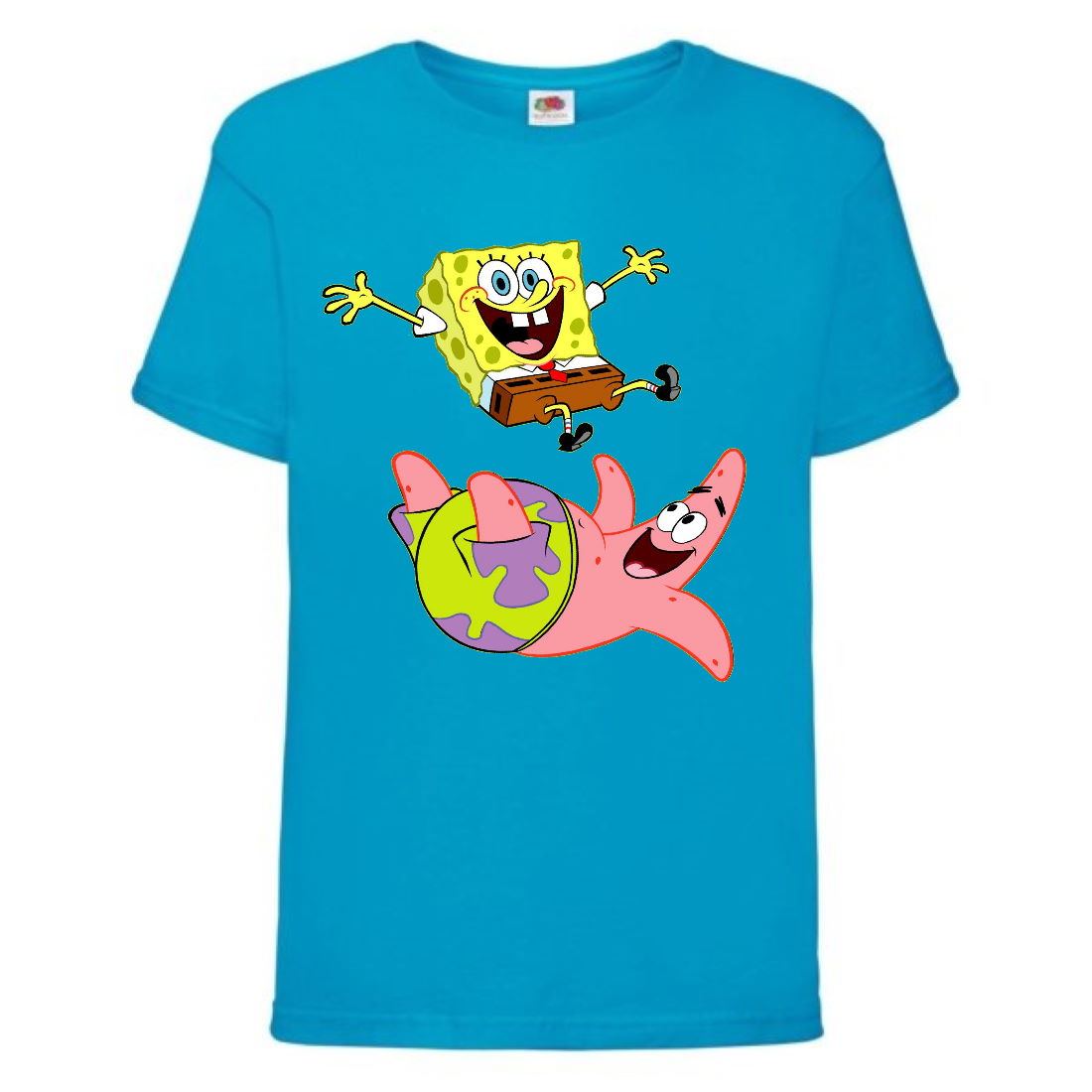 

Футболка детская Спанч Боб (Sponge Bob) голубая 140 см