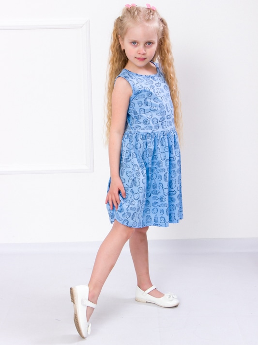 Акція на Дитяче літнє плаття для дівчинки Носи своє 6244-002 122 см Їжачок блакитне (p-5777-71767) від Rozetka