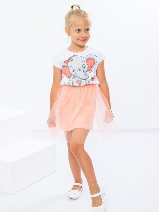 Акція на Дитяче літнє святкове плаття для дівчинки Носи своє 618936 98 см Слоник персиковий (p-4686-42670) від Rozetka
