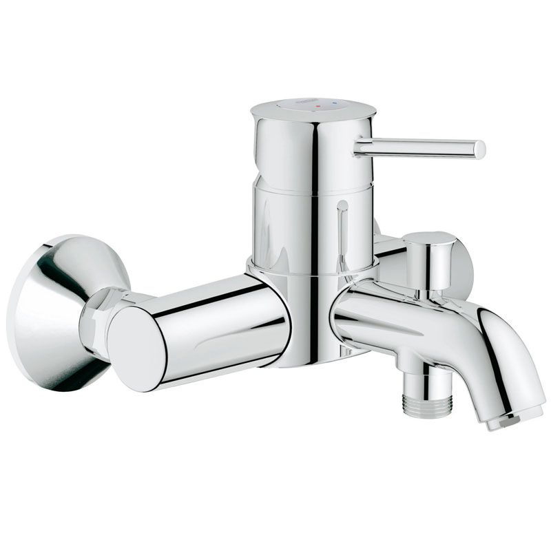 

Смеситель для ванны и душа Grohe BauClassic хром