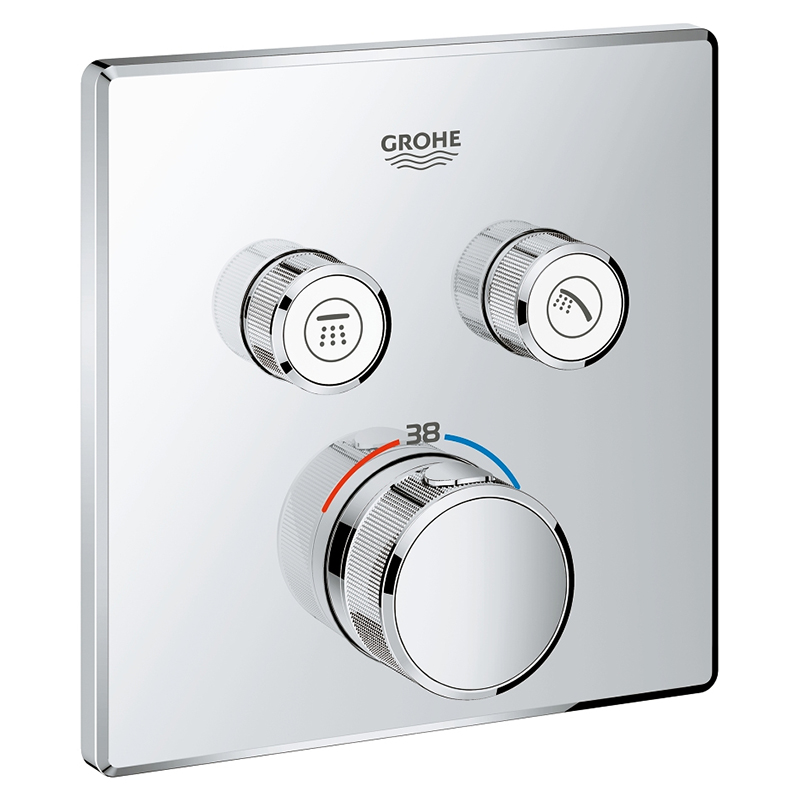 

Верхняя часть термостата с держателем Grohe Grohtherm SmartControl 2 выхода 650454 хром