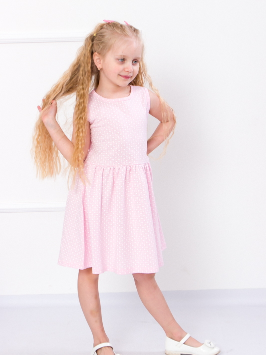 Акция на Дитяча літня сукня для дівчинки Носи своє 6244-002 104 см Листочки (Рожевий) (p-5777-71762) от Rozetka