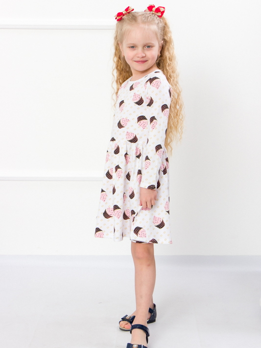 Акція на Дитяче плаття для дівчинки Носи своє 6117-043 110 см Тістечко (Білий) (p-3532-70224) від Rozetka