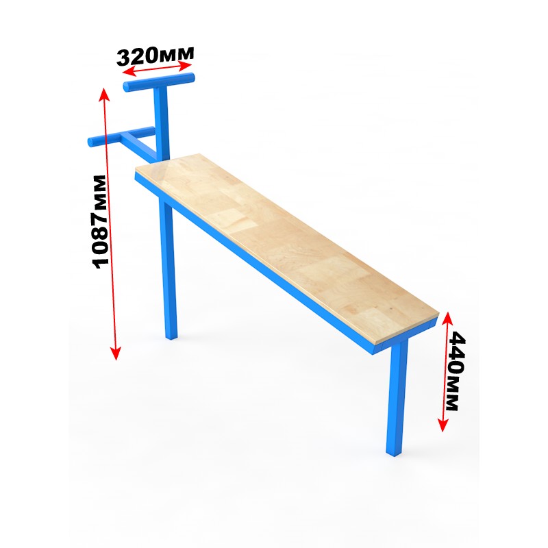 

Скамья для пресса уличная StreetGym, код: SS00434-LD