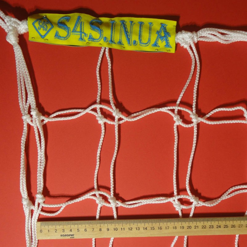 

Сетка для футзала, гандбола S4S Стандарт 3000х2000х600 мм белая (2 шт), код: 10268-S4S