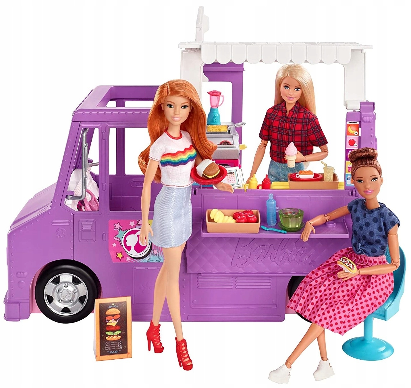 

Игровой набор Barbie Фургончик с пищей (GMW07)