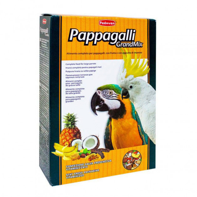 

"Grandmix Pappagalli" комплексный корм для крупных попугаев 2 кг Padovan BGL-PD-13 Padovan