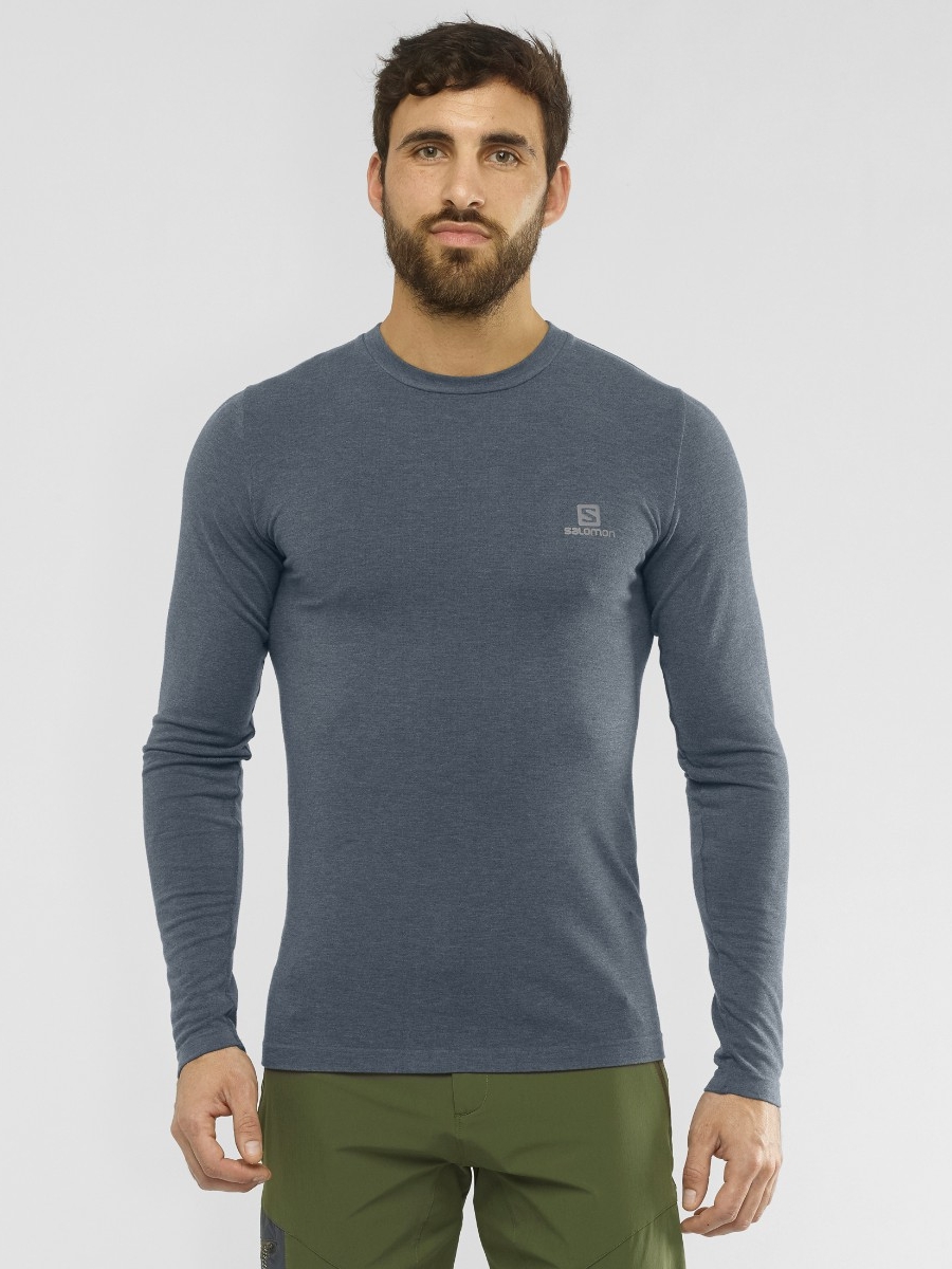 

Лонгслив Salomon Outline Seamless Crew M LC1355000 L Серый