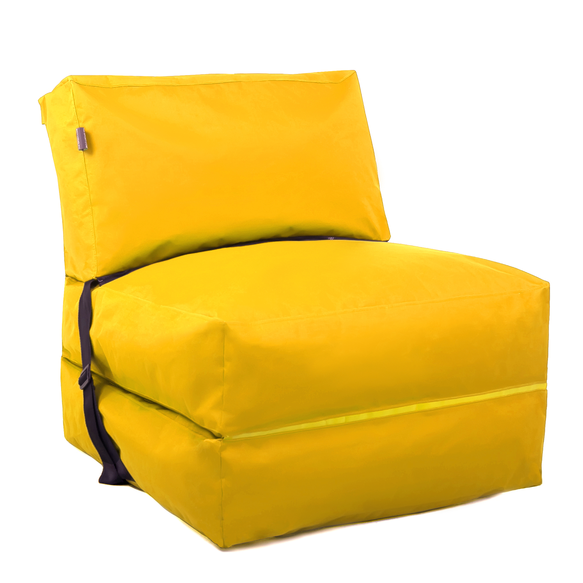Кресло раскладушка желтая