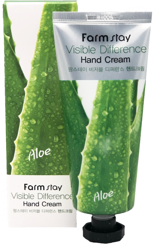 Крем для рук FarmStay Visible Difference Hand Cream Aloe с алоэ 100 г ...