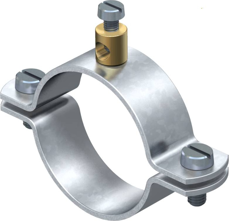 Скоба заземления OBO Bettermann 1/4"-1 1/2" или Ø 11.5-48.3 мм (5040035 ...