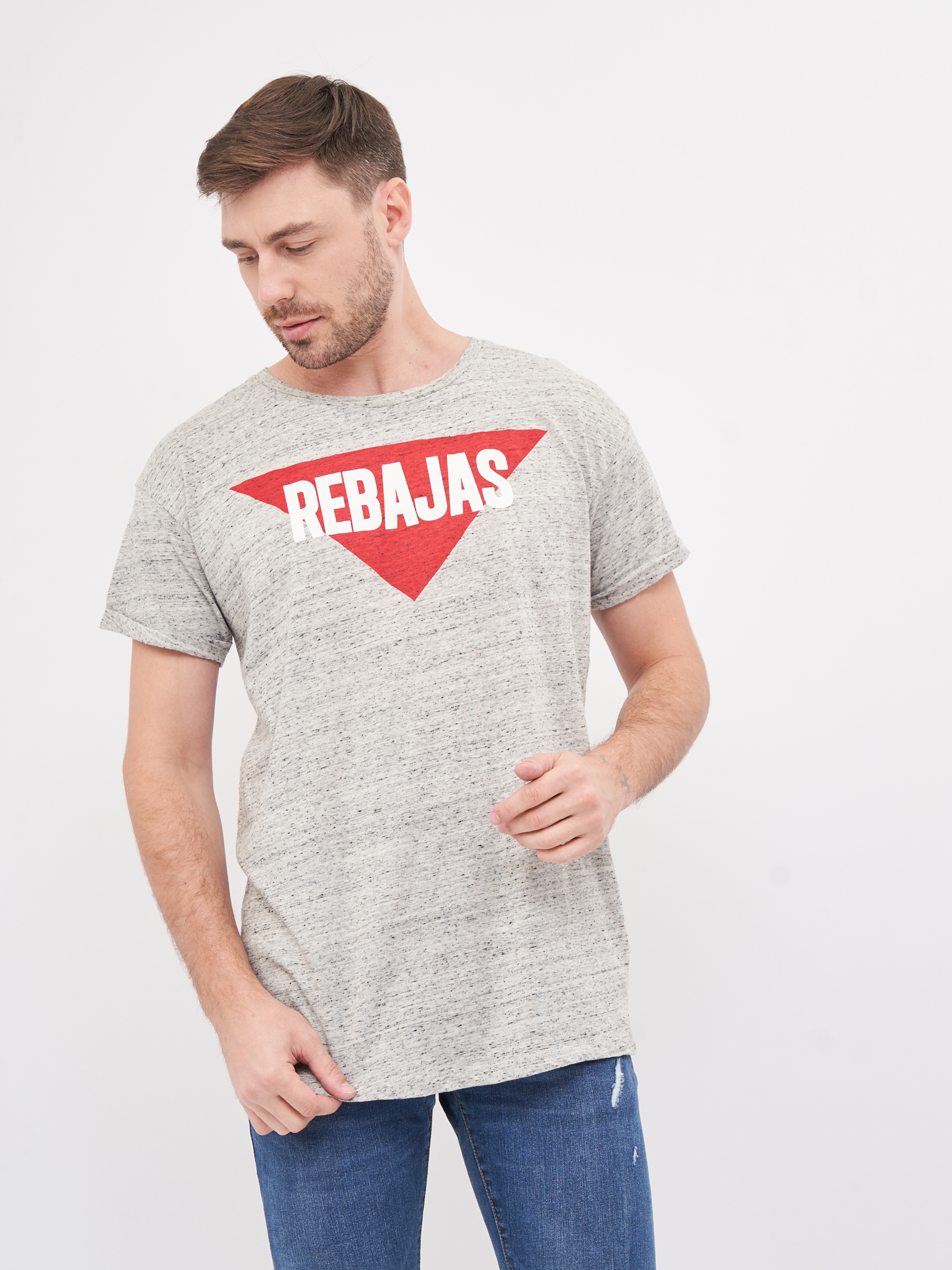 

Футболка Pull & Bear 9240-300-802 L Серая