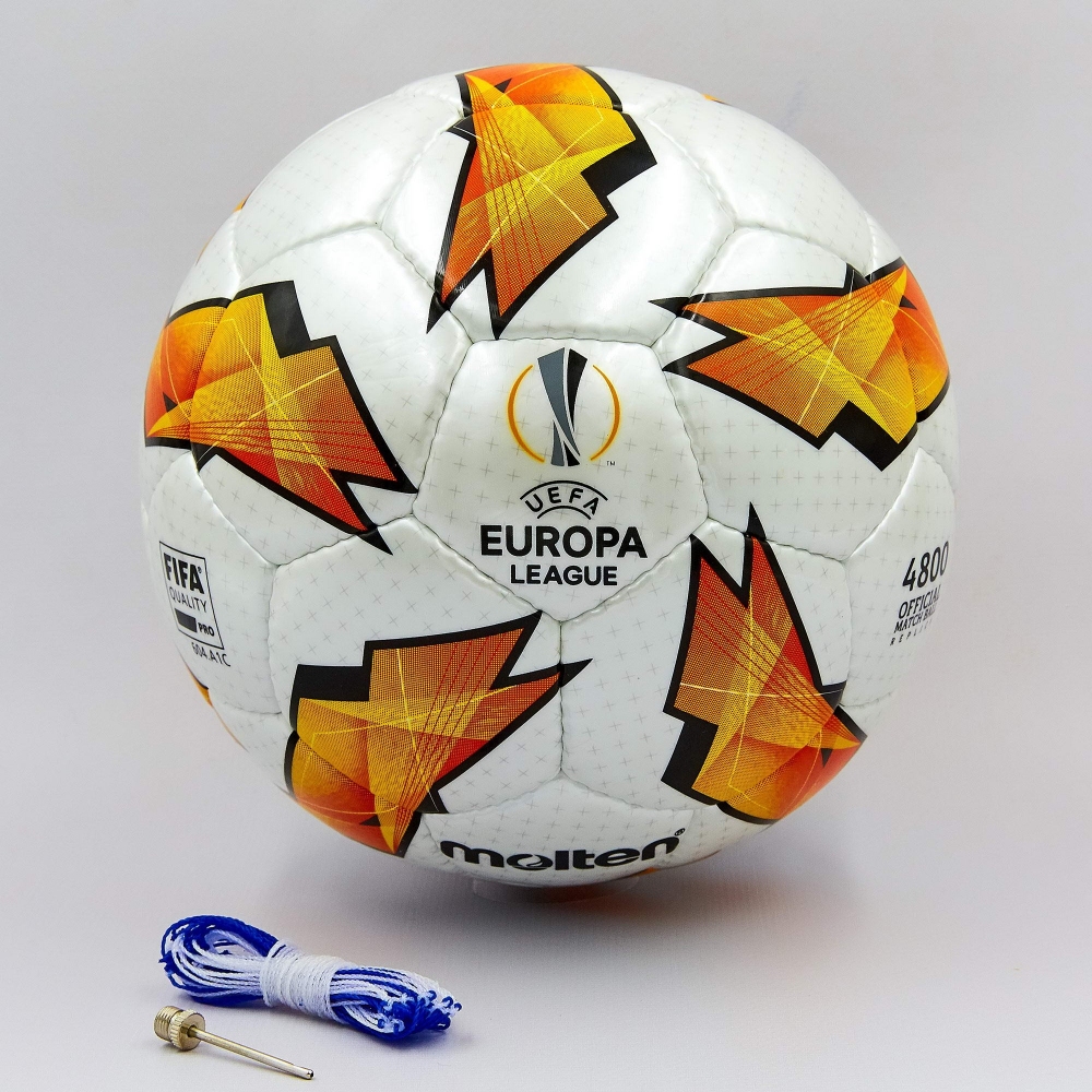 

Мяч для футзала №4 ламин. MOLTEN UEFA Europa League 2018-2019 (PU,сшит вручную)
