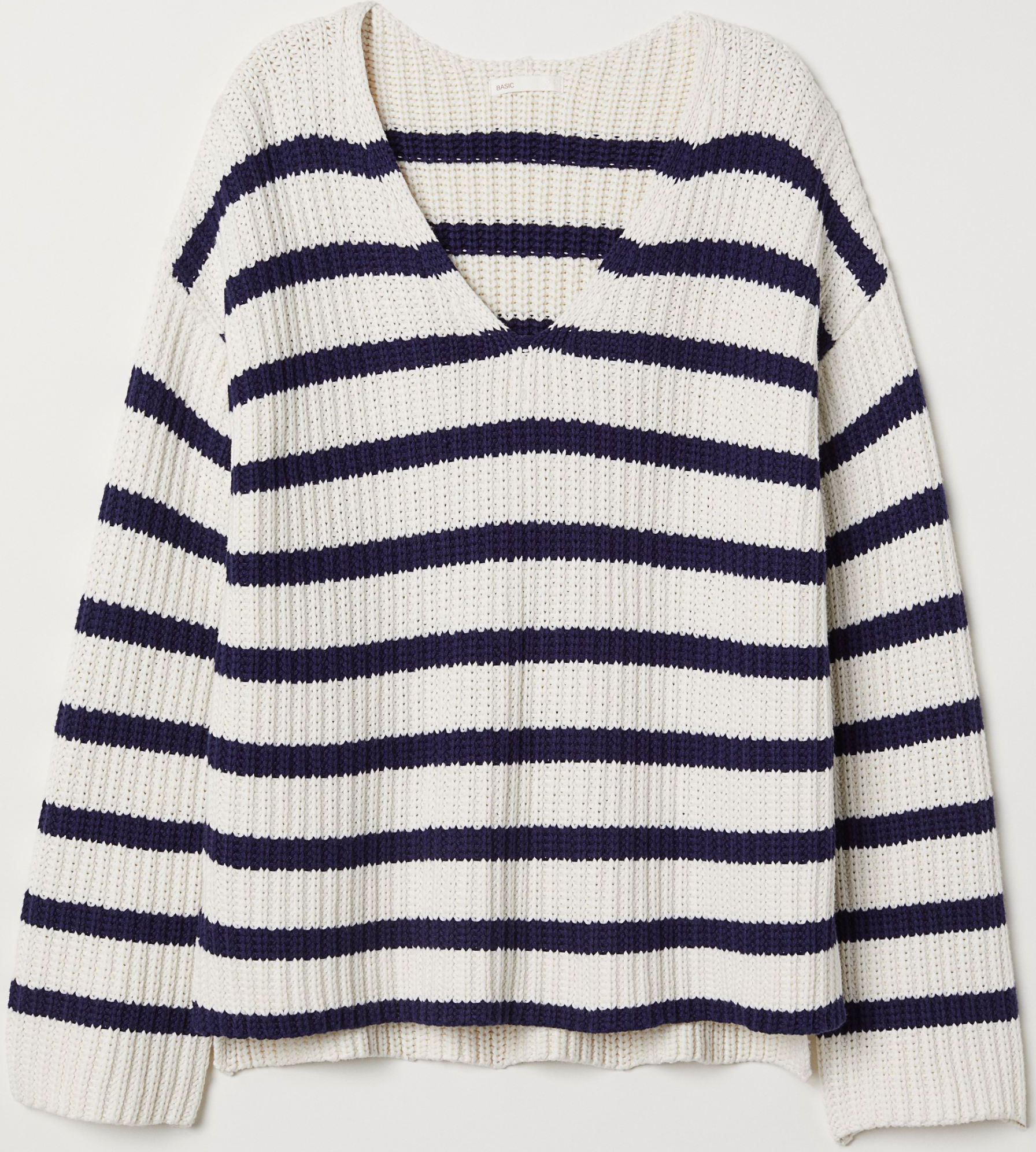 

Пуловер H&M 6579258 S Белый с синим