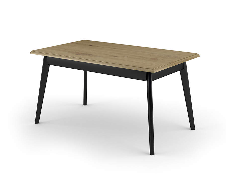 

Стол обеденный прямоугольный из натурального дерева сосна 110x150x75 MebiGrand Венге/Орех лесной