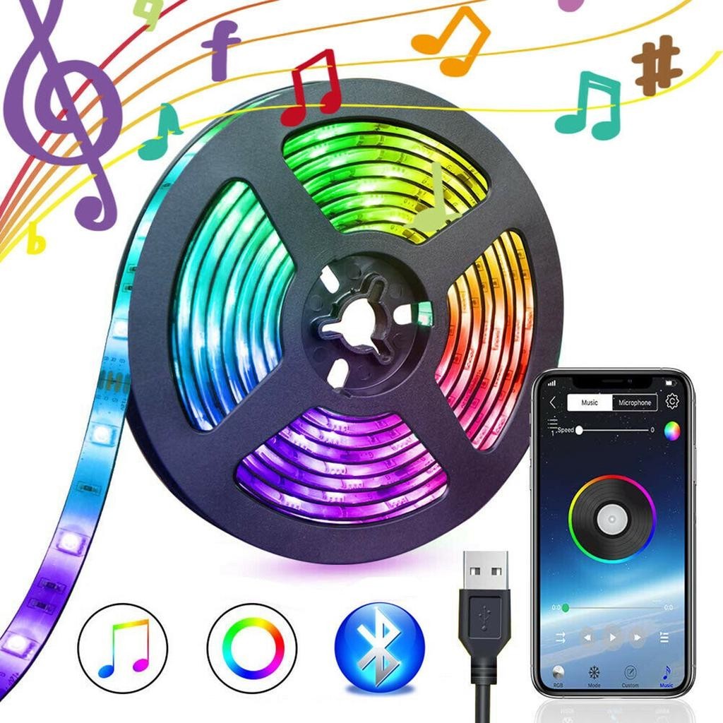 Светодиодная лента 5 м SMD 5050 RGB от USB с управлением через телефон  Bluetooth – фото, отзывы, характеристики в интернет-магазине ROZETKA от  продавца: 1Shine | Купить в Украине: Киеве, Харькове, Днепре, Одессе,  Запорожье, Львове